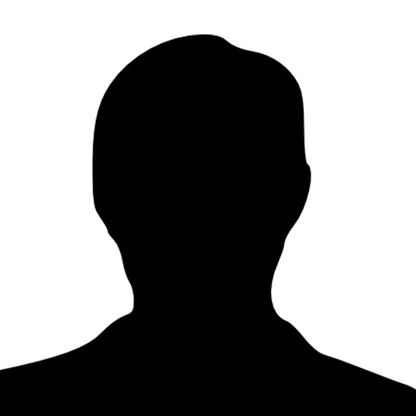A man 's silhouette is shown in this image.